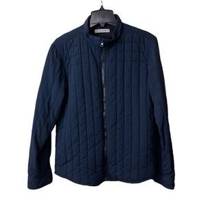 Outerknown Jacket Mens Large Puffer Blue Full Zip Nylon Jacket Coat